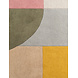 Rond geometrisch wollen vloerkleed - Westminster Curzon Creme/Kleurrijk