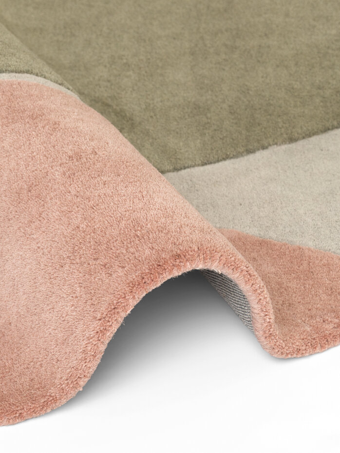 Rond geometrisch wollen vloerkleed - Westminster Savile Creme/Kleurrijk