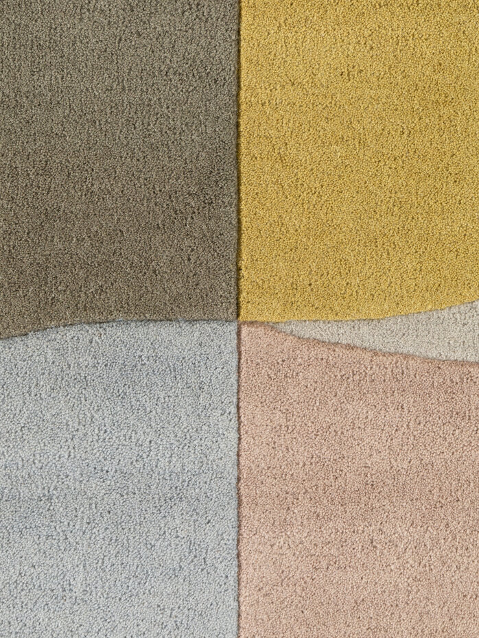 Rond geometrisch wollen vloerkleed - Westminster Savile Creme/Kleurrijk