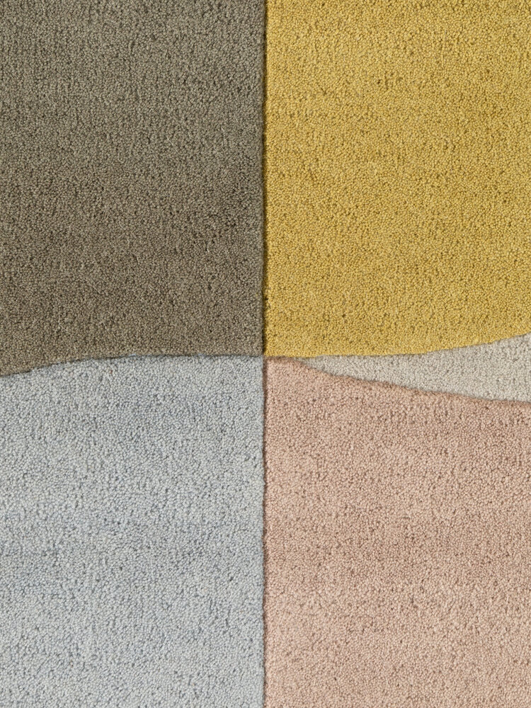 Rond geometrisch wollen vloerkleed - Westminster Savile Creme/Kleurrijk