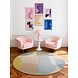 Rond geometrisch wollen vloerkleed - Westminster Piccadilly Creme/Kleurrijk Rond geometrisch wollen vloerkleed - Westminster Piccadilly Creme/Kleurrijk