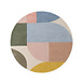 Rond geometrisch wollen vloerkleed - Westminster Piccadilly Creme/Kleurrijk Rond geometrisch wollen vloerkleed - Westminster Piccadilly Creme/Kleurrijk
