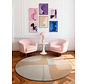 Rond geometrisch wollen vloerkleed - Westminster Windmill Creme/Beige