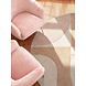 Rond geometrisch wollen vloerkleed - Westminster Windmill Creme/Beige