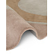Rond geometrisch wollen vloerkleed - Westminster Windmill Creme/Beige