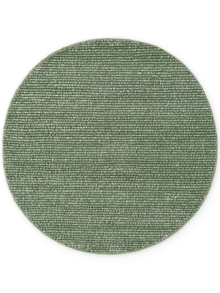 Rond laagpolig vloerkleed - Boucle Wilma Groen Rond laagpolig vloerkleed - Boucle Wilma Groen