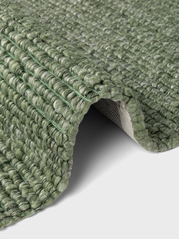 Rond laagpolig vloerkleed - Boucle Wilma Groen Rond laagpolig vloerkleed - Boucle Wilma Groen