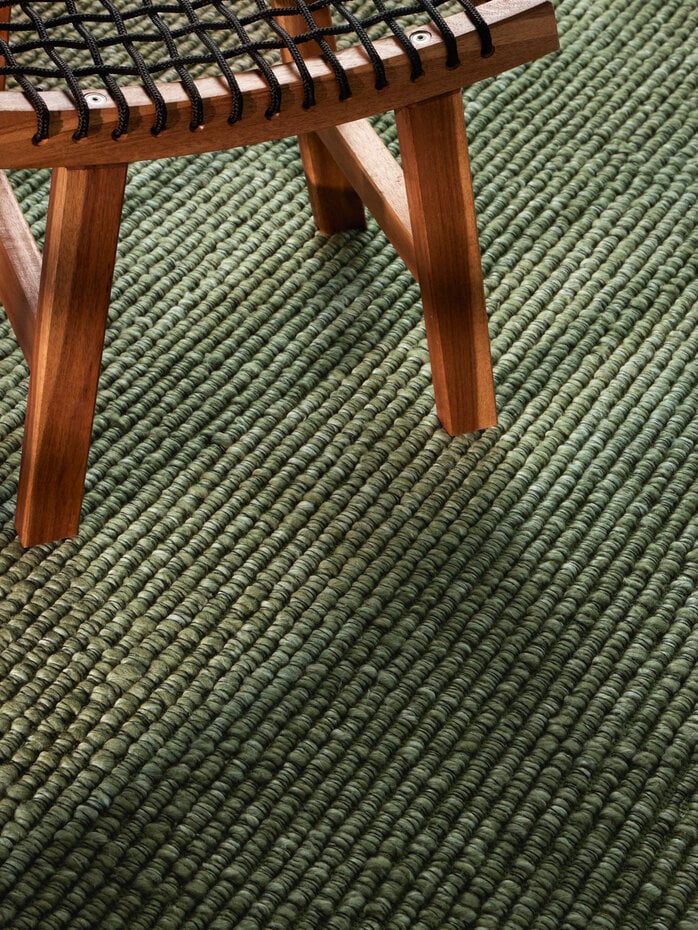 Rond laagpolig vloerkleed - Boucle Wilma Groen Rond laagpolig vloerkleed - Boucle Wilma Groen
