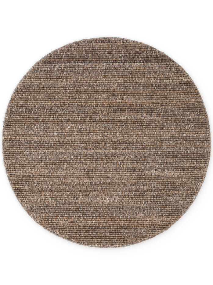 Rond laagpolig vloerkleed - Boucle Wilma Bruin Rond laagpolig vloerkleed - Boucle Wilma Bruin
