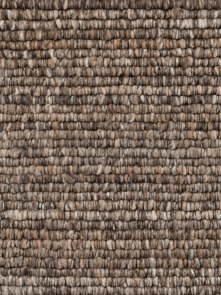 Rond laagpolig vloerkleed - Boucle Wilma Bruin Rond laagpolig vloerkleed - Boucle Wilma Bruin