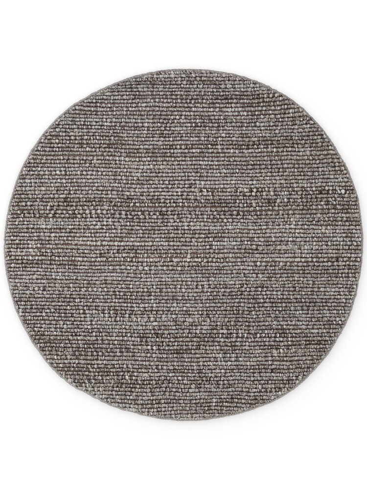 Rond laagpolig vloerkleed - Boucle Wilma Donkergrijs Rond laagpolig vloerkleed - Boucle Wilma Donkergrijs