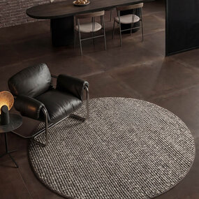Villeroy & Boch Rond laagpolig vloerkleed - Boucle Wilma Grijs