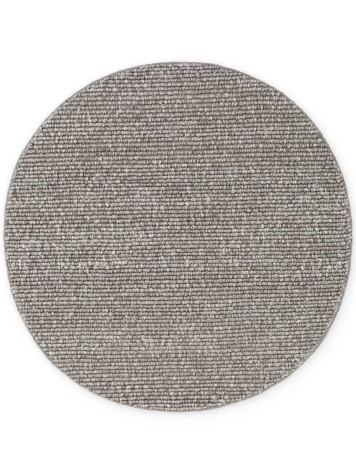 Rond laagpolig vloerkleed - Boucle Wilma Grijs