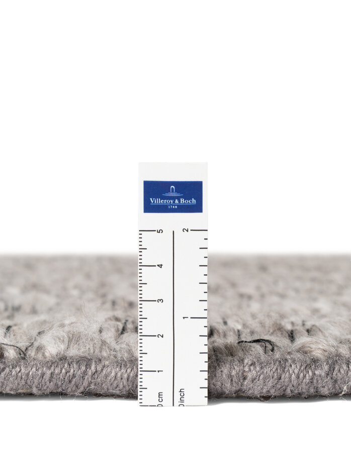 Rond laagpolig vloerkleed - Boucle Wilma Grijs