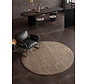 Rond laagpolig vloerkleed - Boucle Wilma Beige