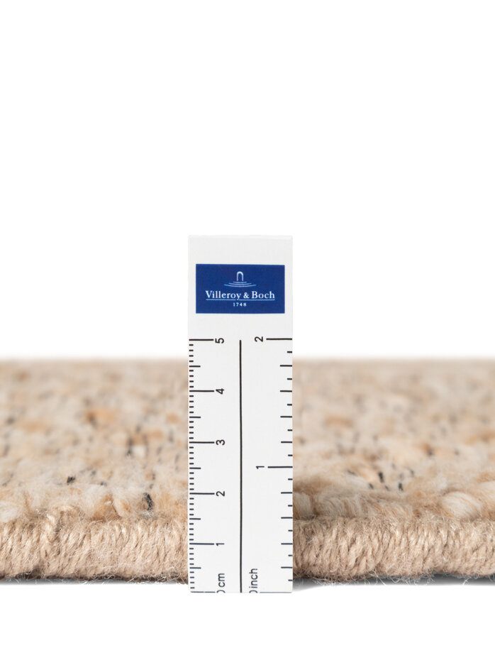 Rond laagpolig vloerkleed - Boucle Wilma Beige
