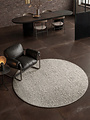 Rond laagpolig vloerkleed - Boucle Wilma Creme