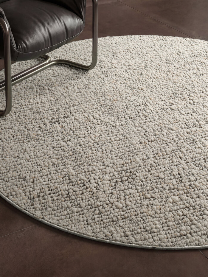 Rond laagpolig vloerkleed - Boucle Wilma Creme Rond laagpolig vloerkleed - Boucle Wilma Creme