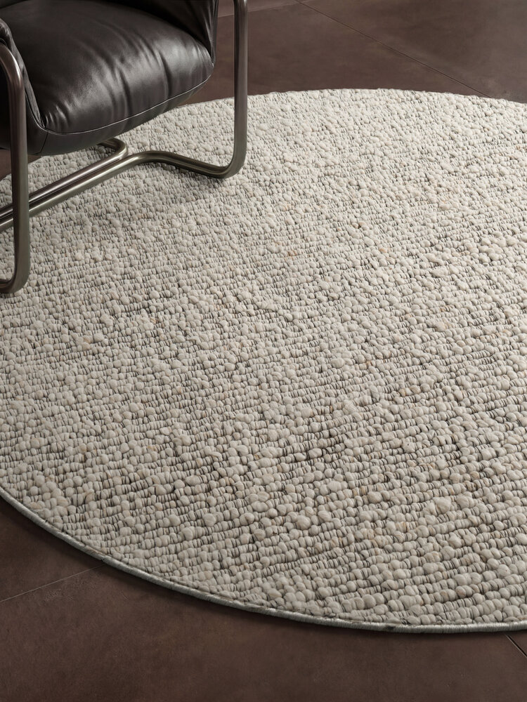 Rond laagpolig vloerkleed - Boucle Wilma Creme Rond laagpolig vloerkleed - Boucle Wilma Creme