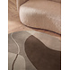 Rond abstract wollen vloerkleed - Muse Creme/Bruin Rond abstract wollen vloerkleed - Muse Creme/Bruin