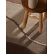 Rond abstract wollen vloerkleed - Muse Creme/Bruin Rond abstract wollen vloerkleed - Muse Creme/Bruin