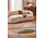 Rond abstract wollen vloerkleed - Arteo Creme/Kleurrijk
