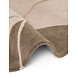 Rond abstract wollen vloerkleed - Arteo Creme/Kleurrijk