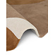 Rond abstract wollen vloerkleed - Ruvia Creme/Bruin