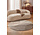 Rond abstract wollen vloerkleed - Virelle Creme/Beige