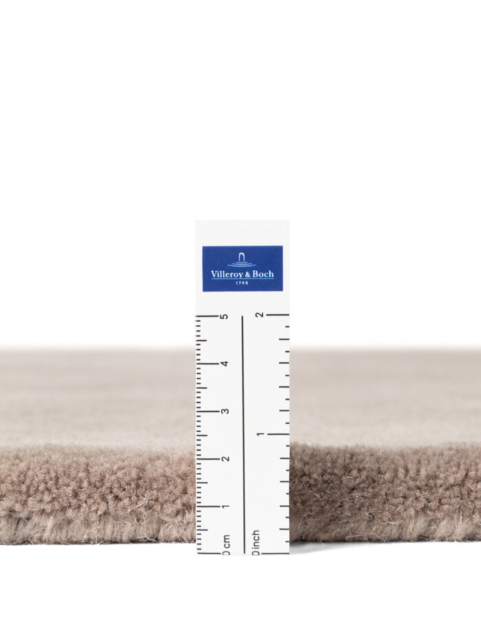 Rond abstract wollen vloerkleed - Virelle Creme/Beige Rond abstract wollen vloerkleed - Virelle Creme/Beige