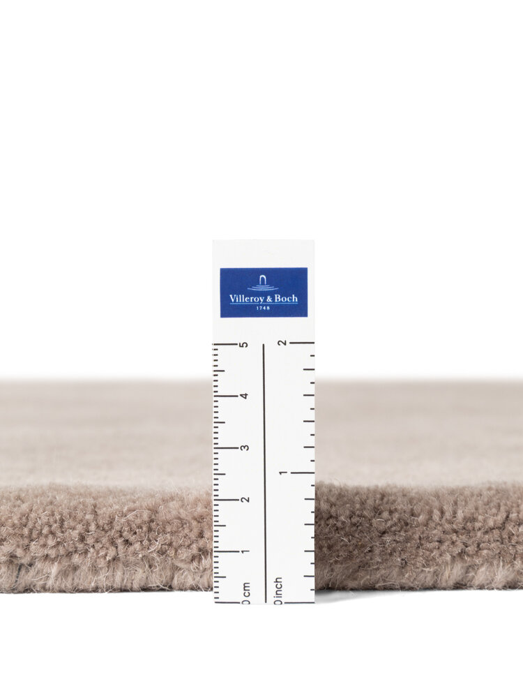 Rond abstract wollen vloerkleed - Virelle Creme/Beige Rond abstract wollen vloerkleed - Virelle Creme/Beige