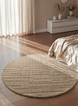 Rond wollen vloerkleed - Kenso Bruin