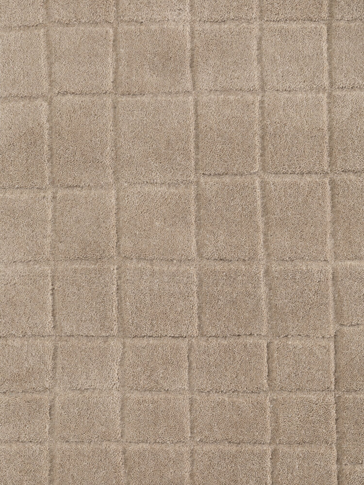 Rond wollen vloerkleed - Kenso Bruin Rond wollen vloerkleed - Kenso Bruin