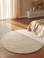 Rond wollen vloerkleed - Kenso Beige