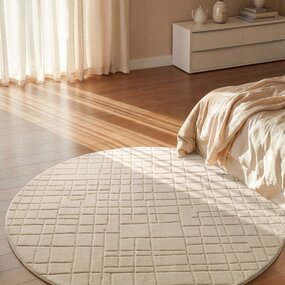 Villeroy & Boch Rond wollen vloerkleed - Kenso Beige