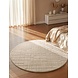 Rond wollen vloerkleed - Kenso Beige