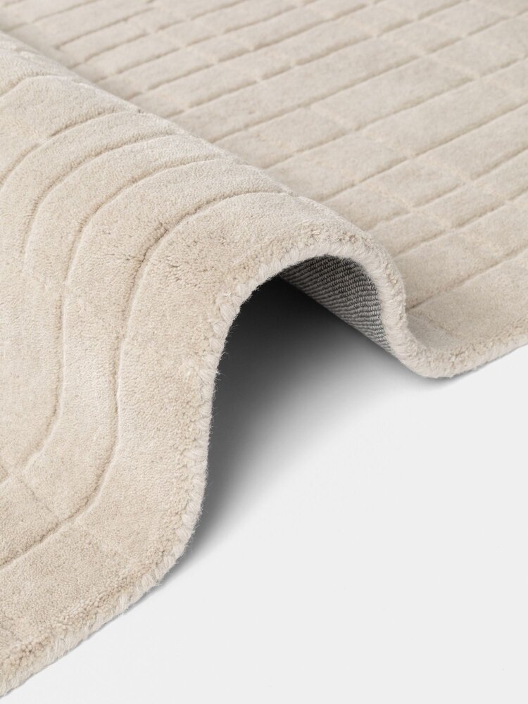 Rond wollen vloerkleed - Kenso Beige
