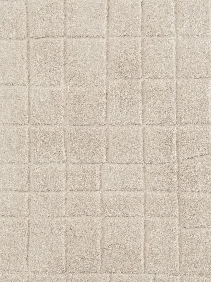 Rond wollen vloerkleed - Kenso Beige