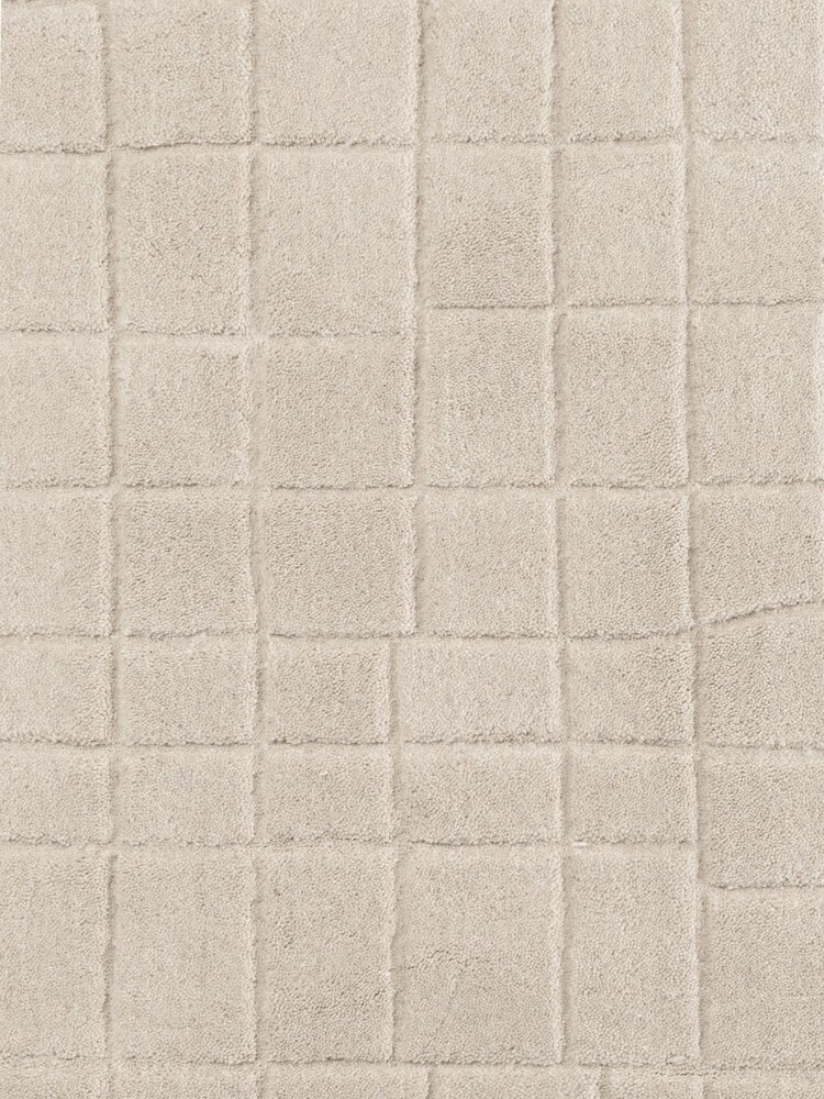 Rond wollen vloerkleed - Kenso Beige