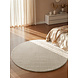 Rond wollen vloerkleed - Kenso Creme