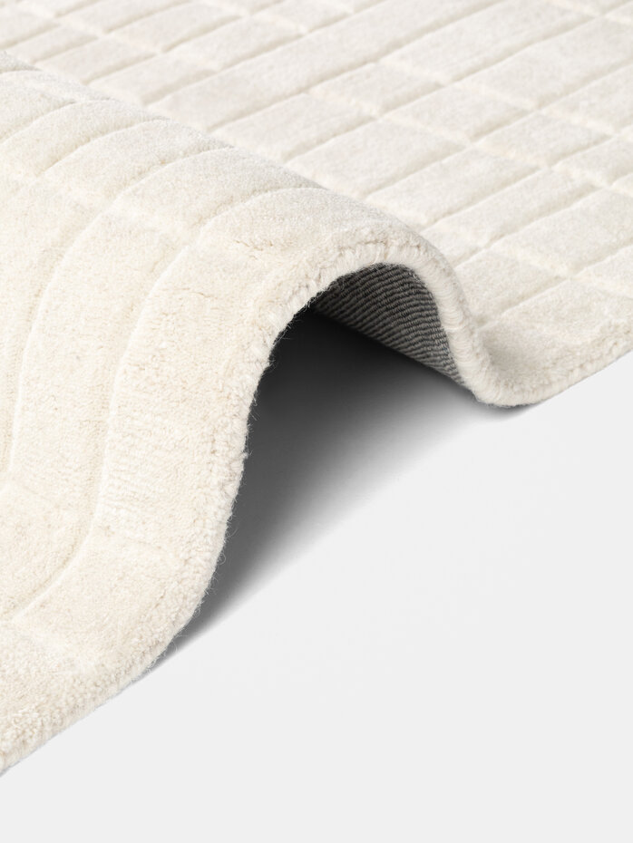 Rond wollen vloerkleed - Kenso Creme