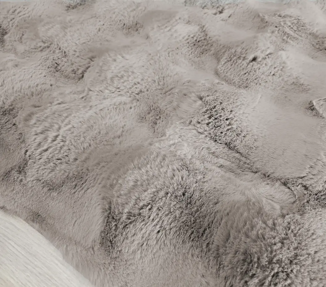 Hoogpolig fluffy vloerkleed - Cloudy Bolletjes Beige Hoogpolig fluffy vloerkleed - Cloudy Bolletjes Beige