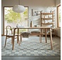 Wasbaar vloerkleed - Muted Checkerboard Blauw