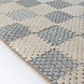 Wasbaar vloerkleed - Muted Checkerboard Blauw