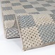 Wasbaar vloerkleed - Muted Checkerboard Blauw