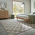 Wasbaar vloerkleed - Muted Checkerboard Groen