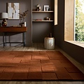 Wollen vloerkleed - Checkerboard Terracotta