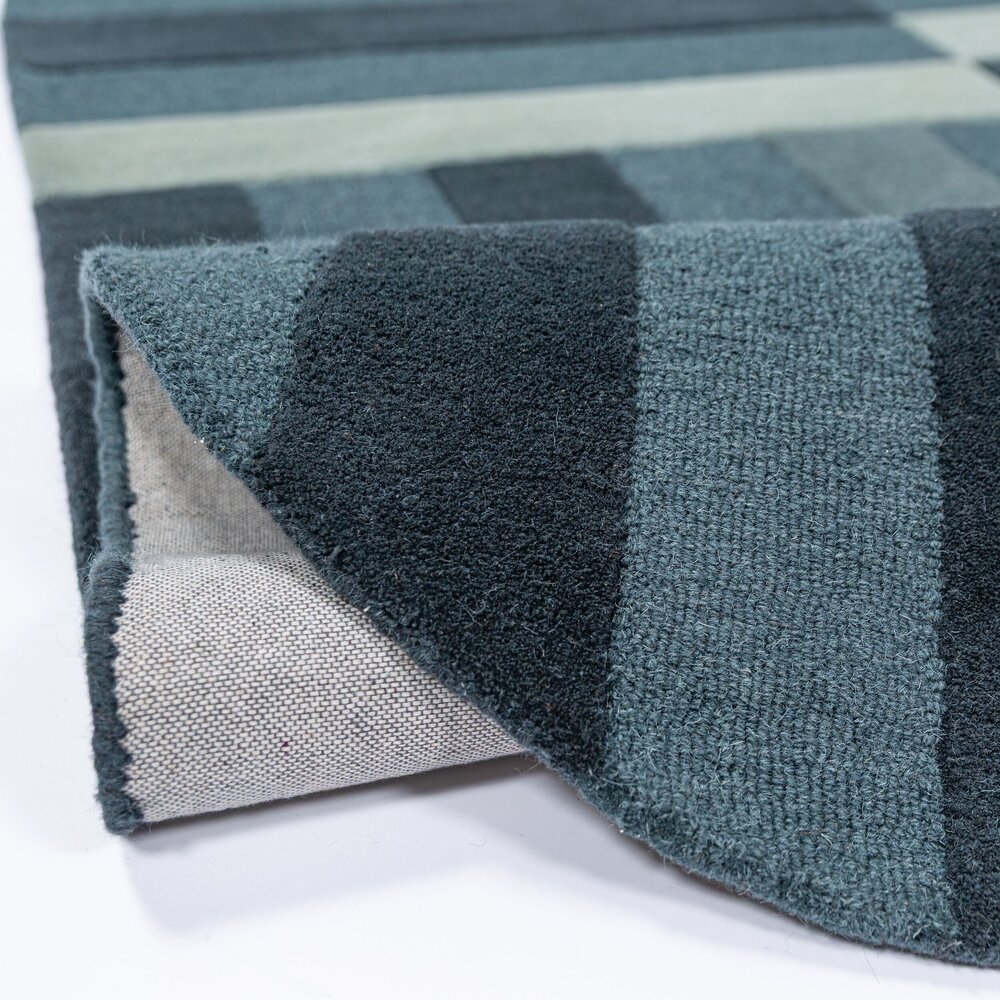 Ovaal wollen vloerkleed - Eldon Blauw Ovaal wollen vloerkleed - Eldon Blauw