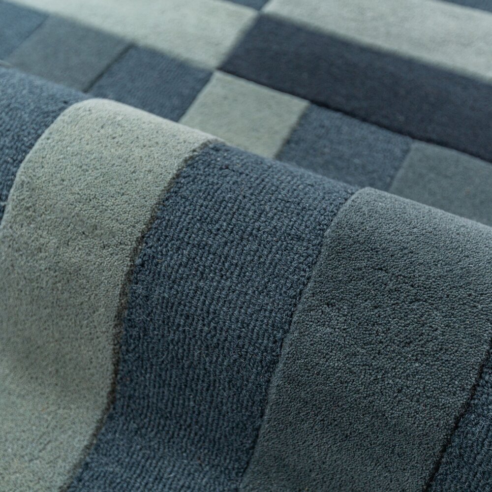 Ovaal wollen vloerkleed - Eldon Blauw Ovaal wollen vloerkleed - Eldon Blauw