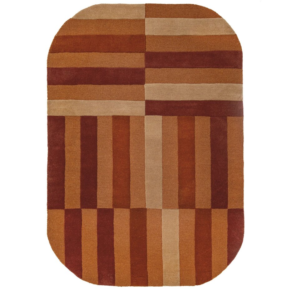 Ovaal wollen vloerkleed - Eldon Terracotta Ovaal wollen vloerkleed - Eldon Terracotta